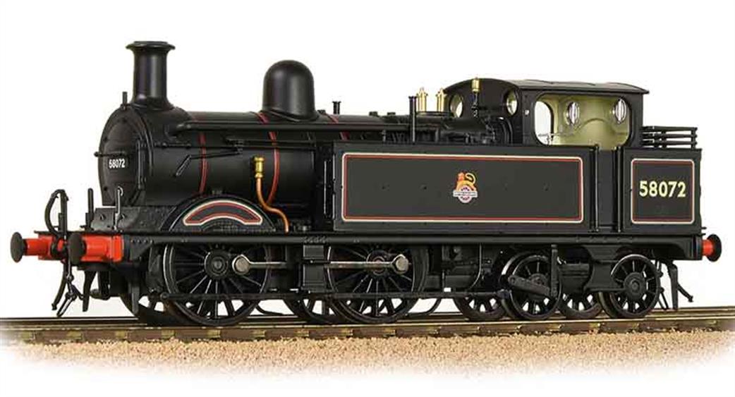 Bachmann 31-742 BR 58072 MR Class 1P 0-4-4T BR Lined Black Early Emblem OO