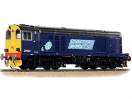 A new version of the class 20 announced in 2017 representing one of the refurbished locomotives equipped with additional fuel tanks in front of the cab and operated by DRS on nuclear flask and rail head treatment trains. We anticipate the models will feature the reliable and smooth running chassis from Bachmanns' previous class 20 models inside the revised bodyshell with its' modern end light clusters replacing the route indicator discs and boxes.Model of DRS owned 20309 with extended fuel tanks finished in DRS compass livery. Model updated to feature directional lighting on cab end WIPAC light clustersDCC Ready. 21 pin decoder required for DCC operation.