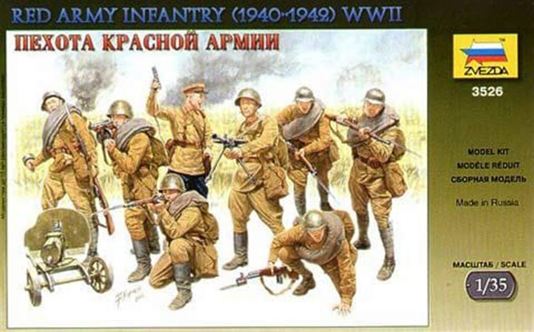 Zvezda 3526 Red Army Infantry 1940-42 Figure Set 1/35