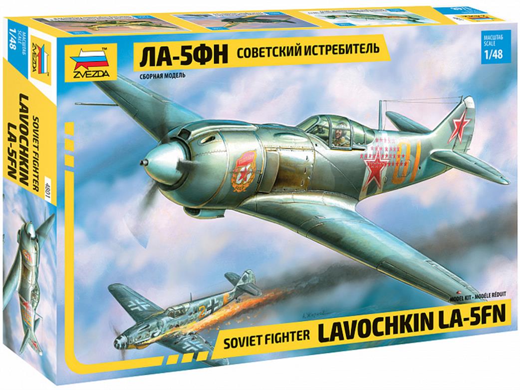 Zvezda 1/48 4801 La-5 FN World War 2 Soviet Fighter kit