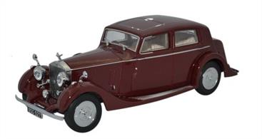 Oxford Diecast 1/43 Rolls Royce 25/30 - Thrupp &amp; Marberly Burgundy 43R25001