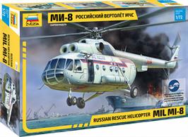 Zvezda Z7254 1/72 Scale MIL MI-8 Russian Rescue Helicopter