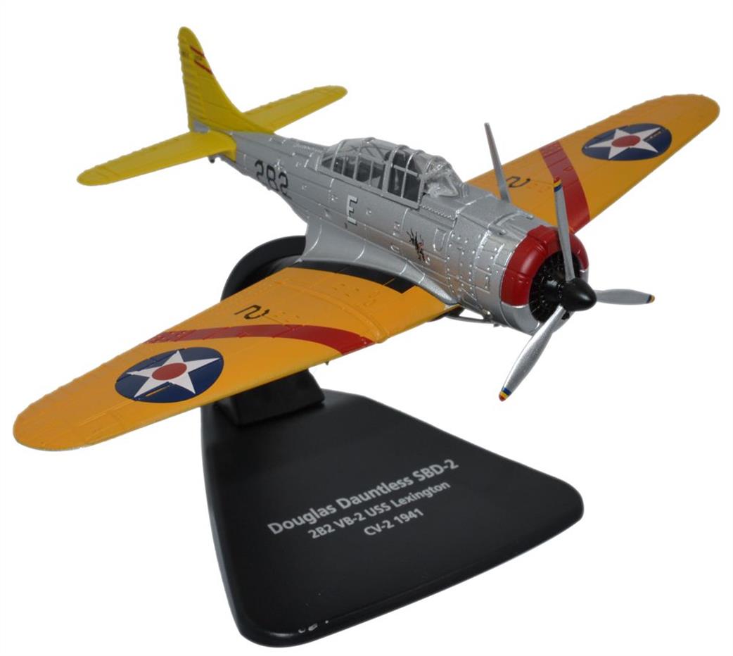 Oxford Diecast 1/72 AC075 Douglas Dauntless Black 2B2 USS Lexington