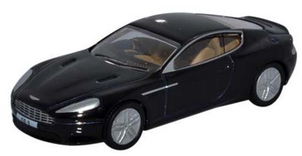 Oxford Diecast 1/76 76AMDB9002 Aston Martin DB9 Coupe Onyx Black
