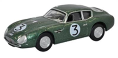 Oxford Diecast 1/76 Aston Martin DB4GT Zagato 2 VEV Jim Clark Goodwood 1961 76AMZ002