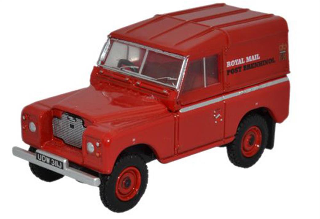 Oxford Diecast 1/76 76LR2AS001 Land Rover Series IIA SWB Hard Top Royal Mail (PO Recovery)