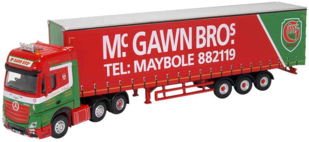 Oxford Diecast 1/76 76MB007 Mercedes Actros GSC Curtainside McGawn Bros