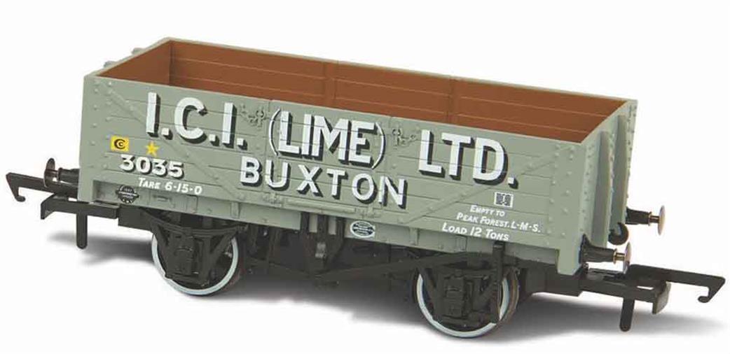 Oxford Rail OR76MW5005 ICI Lime Buxton 5 Plank Open Wagon OO