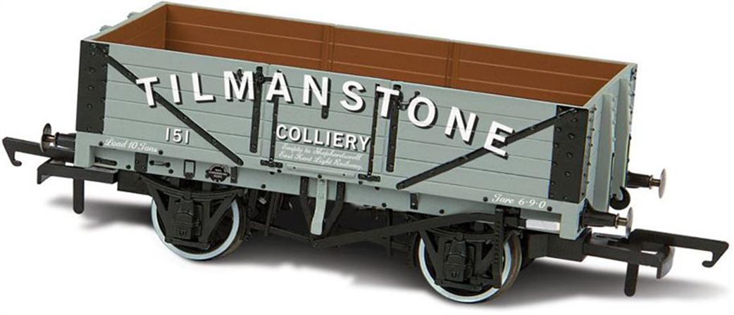 Oxford Rail OO OR76MW5006 Tilmanstone Colliery 5 Plank Open Wagon
