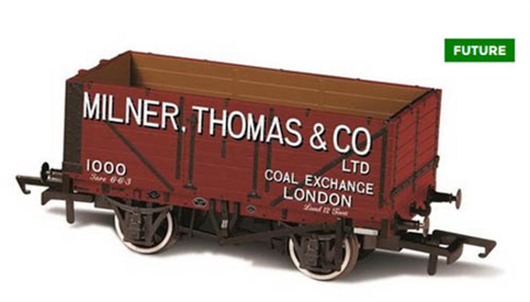 Oxford Rail OR76MW7027 Milner Thomas and Co  London No. 1000 7 Plank Wagon OO