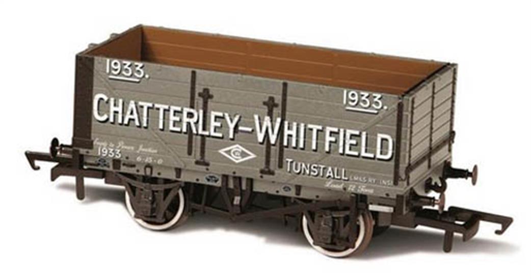 Oxford Rail OO OR76MW7028 Chatterley-Whitfield Tunstall No. 1933 7 Plank Wagon