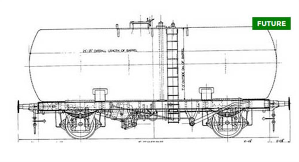 Oxford Rail OR76TKA002 Class A Tank Wagon Esso No.4022 Revised Suspension OO