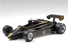 EBBRO 1/20 1982 Team Lotus Type 91 F1 Racing CarA nicely detailed model of the Lotus Type 91 in the distinctive Black and Gold livery can be built. Full instructions are included.