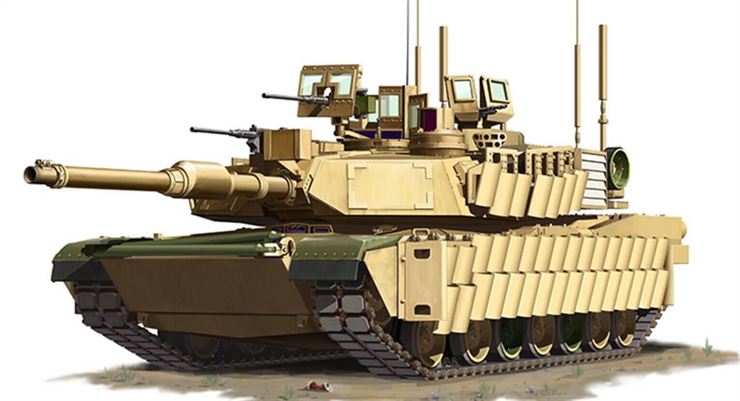 Tiger Models 9601 US Army M1A2 Abrams TUSK II MBT Kit 1/72