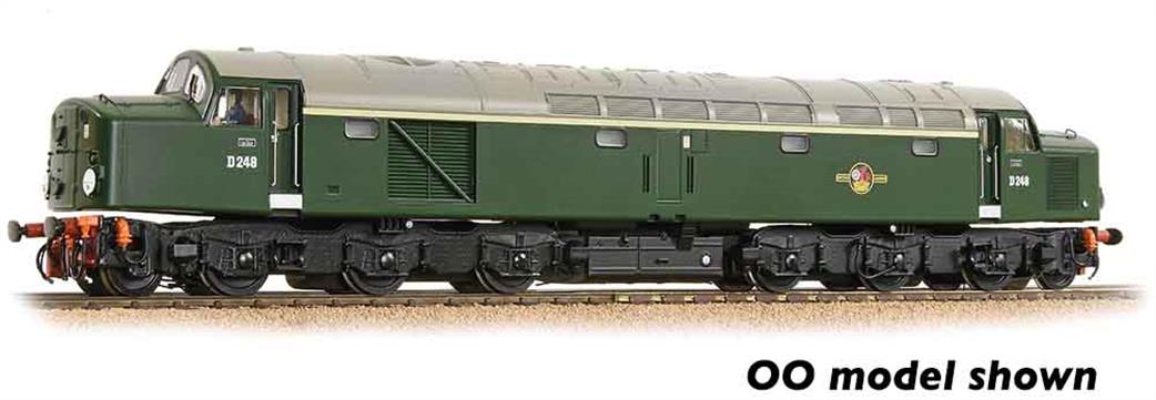 Graham Farish N 371-180ASF BR D248 Class 40 Diesel BR Green Indicator Discs DCC & Sound Fitted