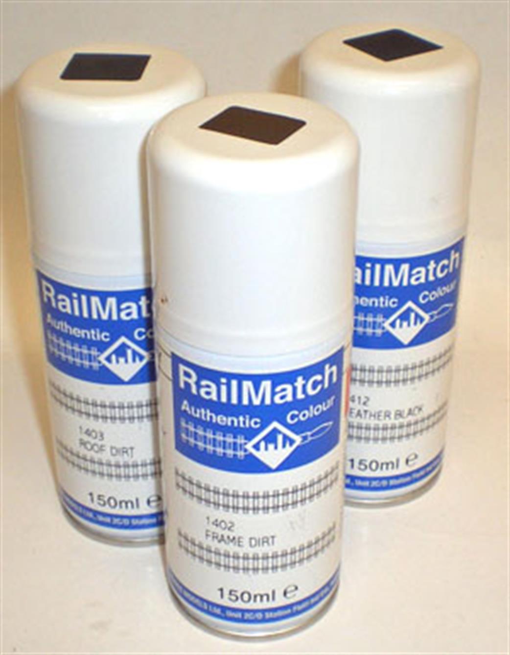 Railmatch  RM1419 Matt Black 150ml Enamel Aerosol