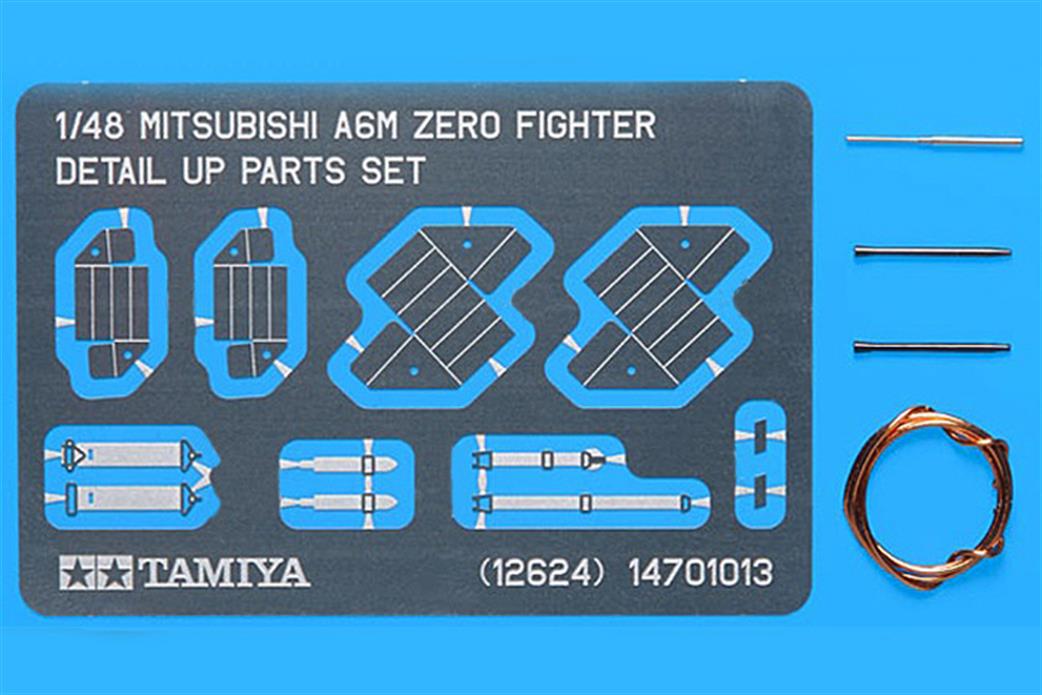 Tamiya 12624 A6m Zero Detail Up Parts Set 1/48