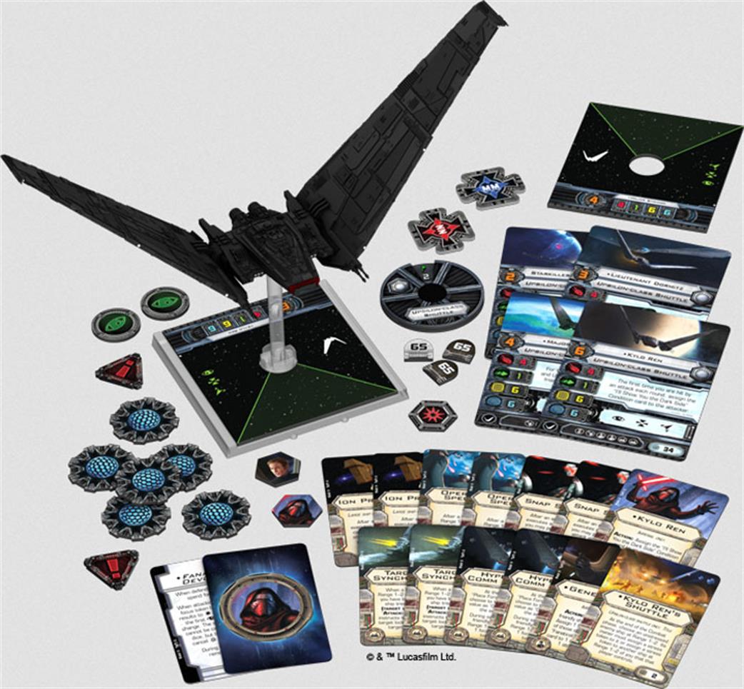 Fantasy Flight Games  SWX60 Upsilon-Class Shuttle Expansion Pack from Star Wars X-Wing