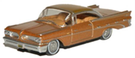 Oxford Diecast 1/87 Pontiac Bonneville Coupe 1959 Canyon Copper Metallic 87PB59001