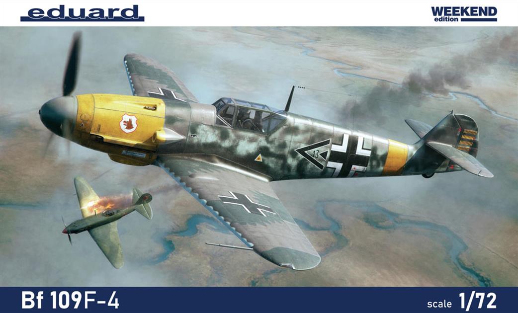 Eduard 1/72 7478 Messerschmitt Bf109F-4 WW2 German Fighter Weekend Kit