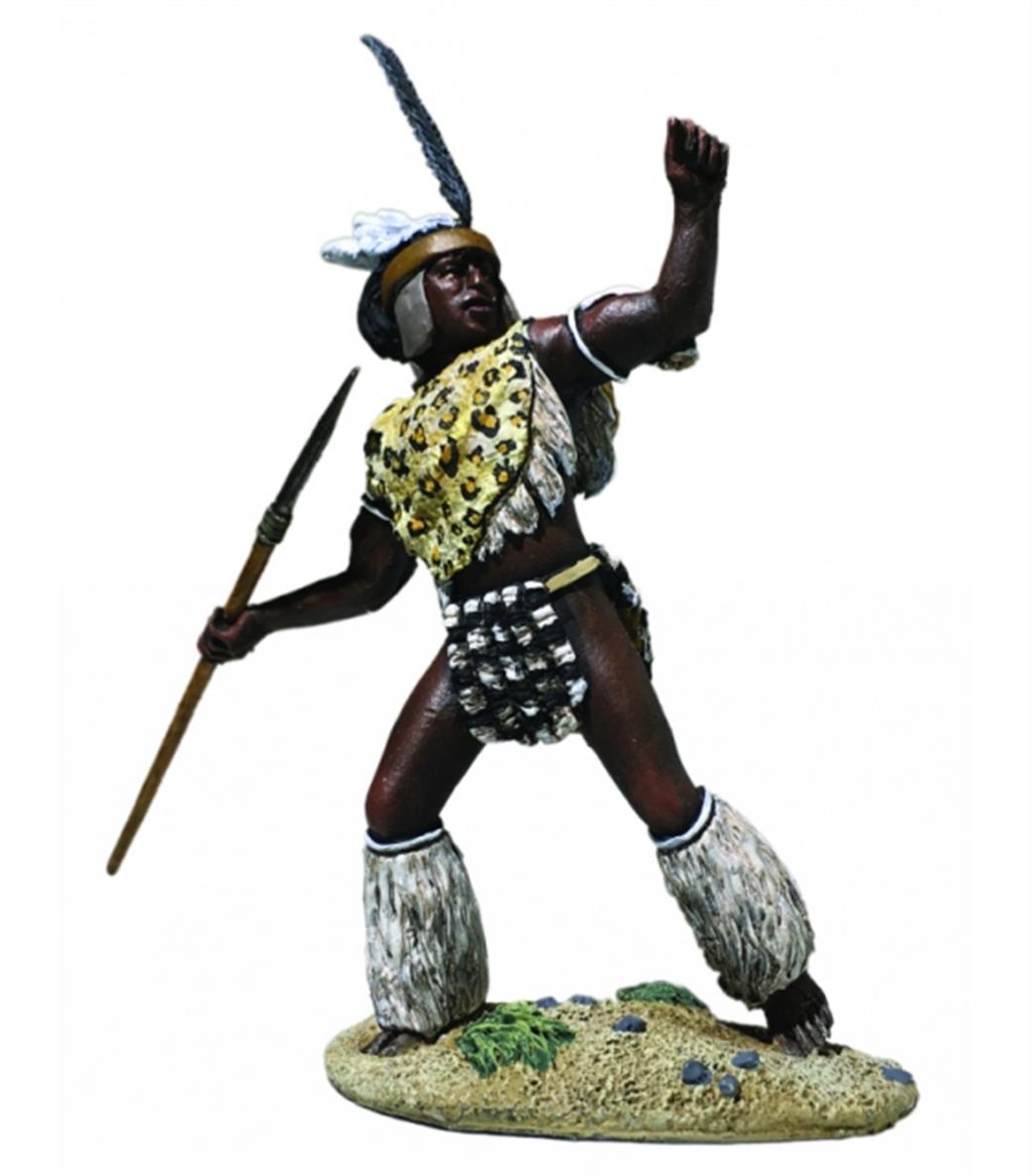 WBritain 1/30 20178 Zulu uThulwana Regiment Throwing Spear Zulu Wars Figure