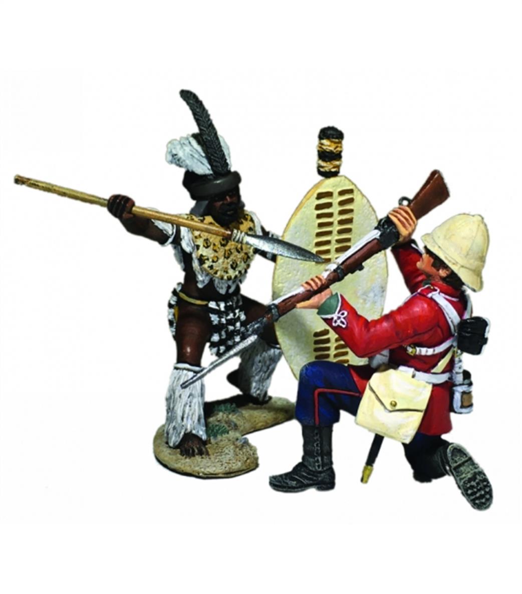 WBritain 1/30 20180 No You Don't Zulu & 24th Foot Hand to Hand 2 Piece Figure Set