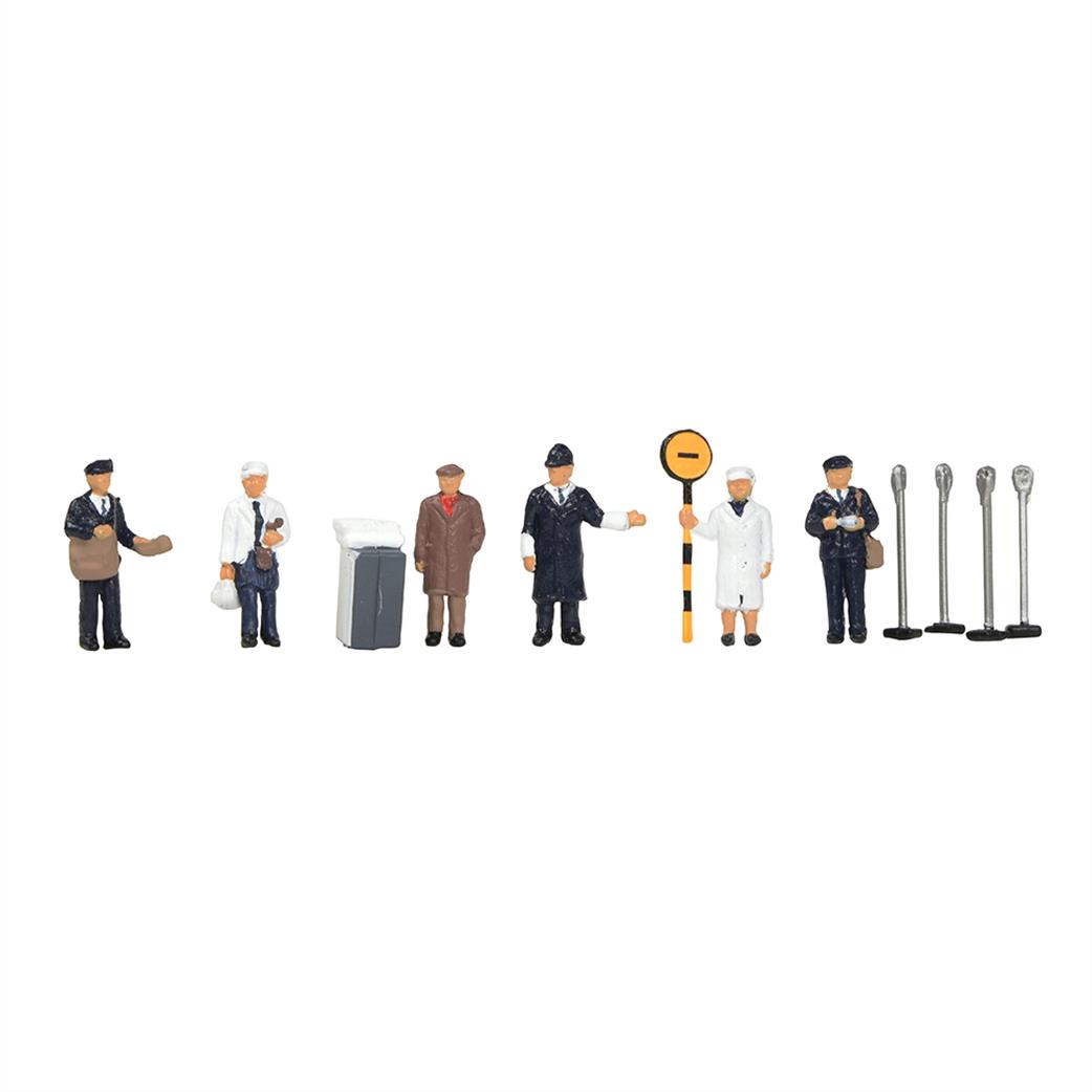 Bachmann OO 36-416 1960s / 70s Urban Workers Pack of 6 Figures