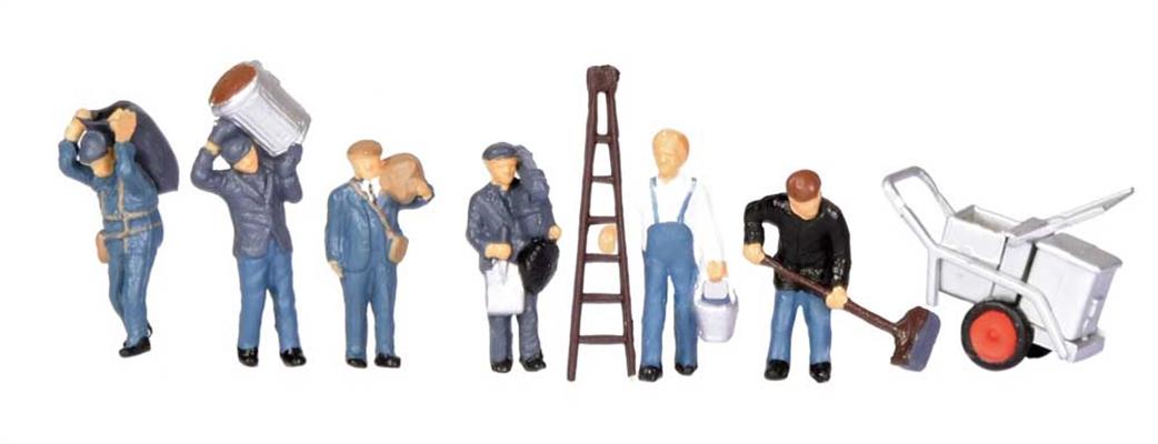Bachmann OO 36-417 1960s / 70s Tradesmen Pack of 6 Figures