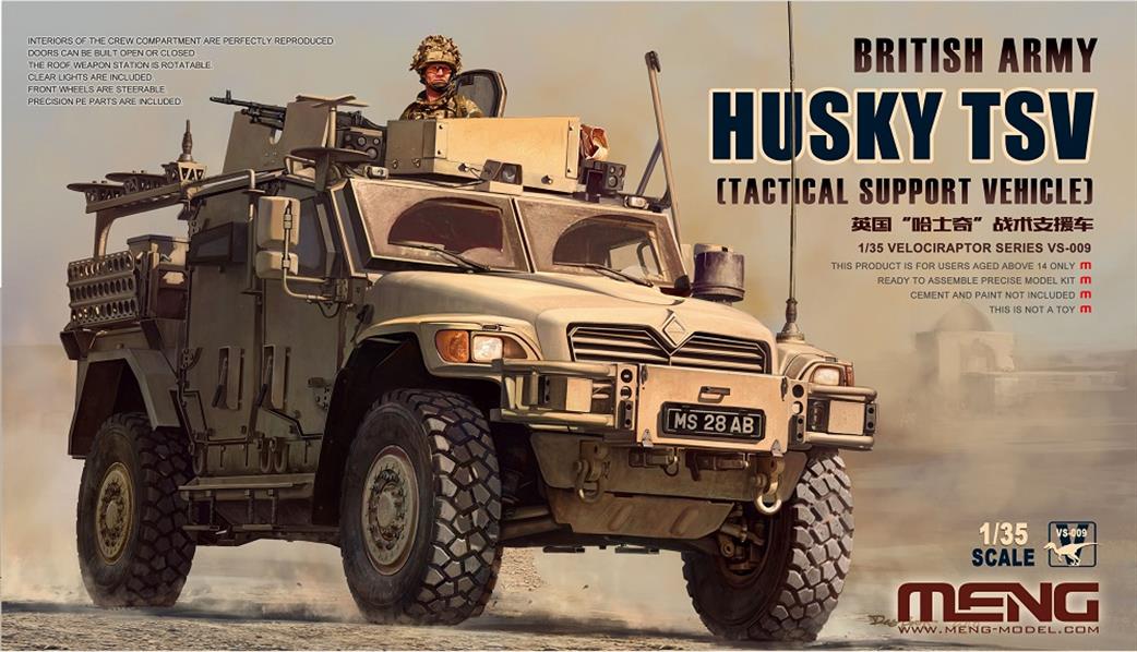 Meng 1/35 VS-009 Husky TSV British Army Tactical Support Vehicle Kit