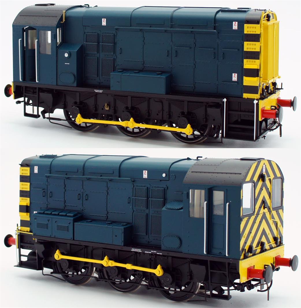 Dapol O Gauge 7D-008-010U UnNumbered BR Class 08 Shunter BR Blue With Wasp Stripes No Ladders