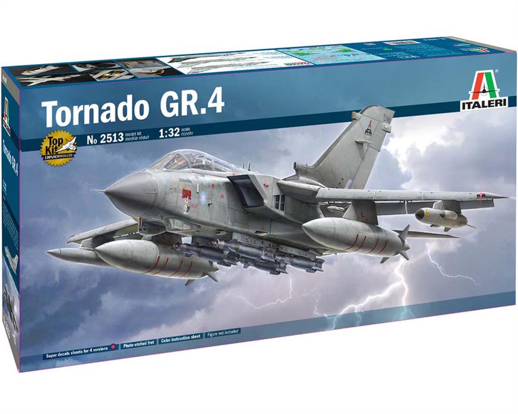 Italeri 2513 RAF Tornado GR4 Ground Attack Aircraft Kit 1/32
