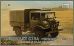 IBG Models 35037 1/35 Scale Chevrolet C15A No.12/13 Cab Personnel LorryThis comprehensive kit includes photo etched items for detailing and clear easy to follow assembly instructions.Glue and paints are required 