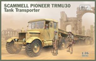 Future Release - Priced to Be Advisee for this IBG Models 1/35 Scammell Pioneer TRMU30 Tank Transporter -  Kit 35031The model has loads of detail and comprises mainly of highly detailed plastic mouldings. Some clear styrene parts are included for glazing etc. Comprehensive step by step instructions accompany the kit.