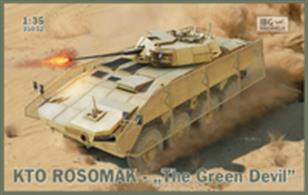 IBG Models 1/35 KTO Rosomak - Polish Armoured Personnel Carrier -  The Green Devil - 35032Features of the kit include a one piece lower hull and turret with a wealth of fine detail. Some components are in clear styrene abd others in etched brass. Decals and comprehensive instructions are included.Glue and paints are required 