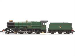 Detailed model of the GWR King class express passenger locomotives finished as British Railways 6009 King Charles II in lined green livery with the later lion holding wheel crests.Two etched nameplates of ‘King Charles II’ can be applied to the chassis, just above the wheel. Please be aware that this is not suitable for children. This model is DCC-ready and is compatible with our HM7000 21-pin decoder. The accessory bag contains a vac pipe, a bar coupling, a hook coupling, two cylinder draincocks, a brake rod and a tender brake rod.DCC ready with 21 pin decoder connection.