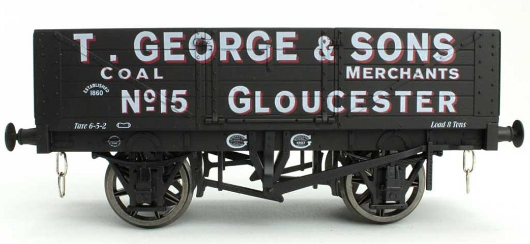 Dapol O Gauge 7F-051-021 T George & Son, Coal Merchants, Gloucester 5 Plank Open Wagon 15