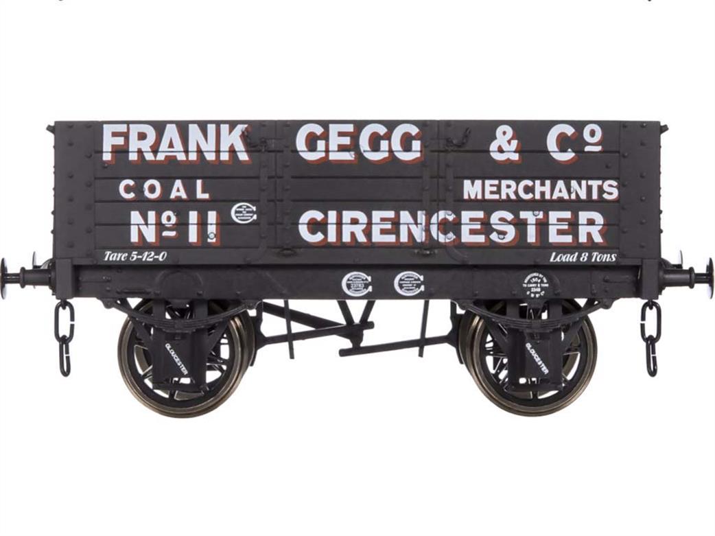Dapol 7F-052-011 Frank Gegg & Co Cirencester 5 Plank Open Coal Wagon 11 O Gauge