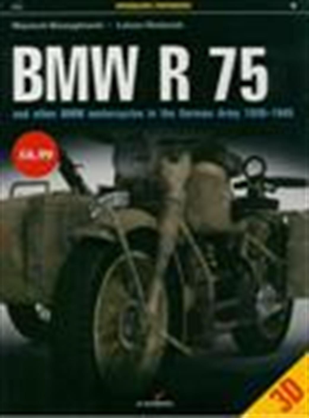 9788362878390 BMW R75 Motorcycles in the German Army 1930 - 1945