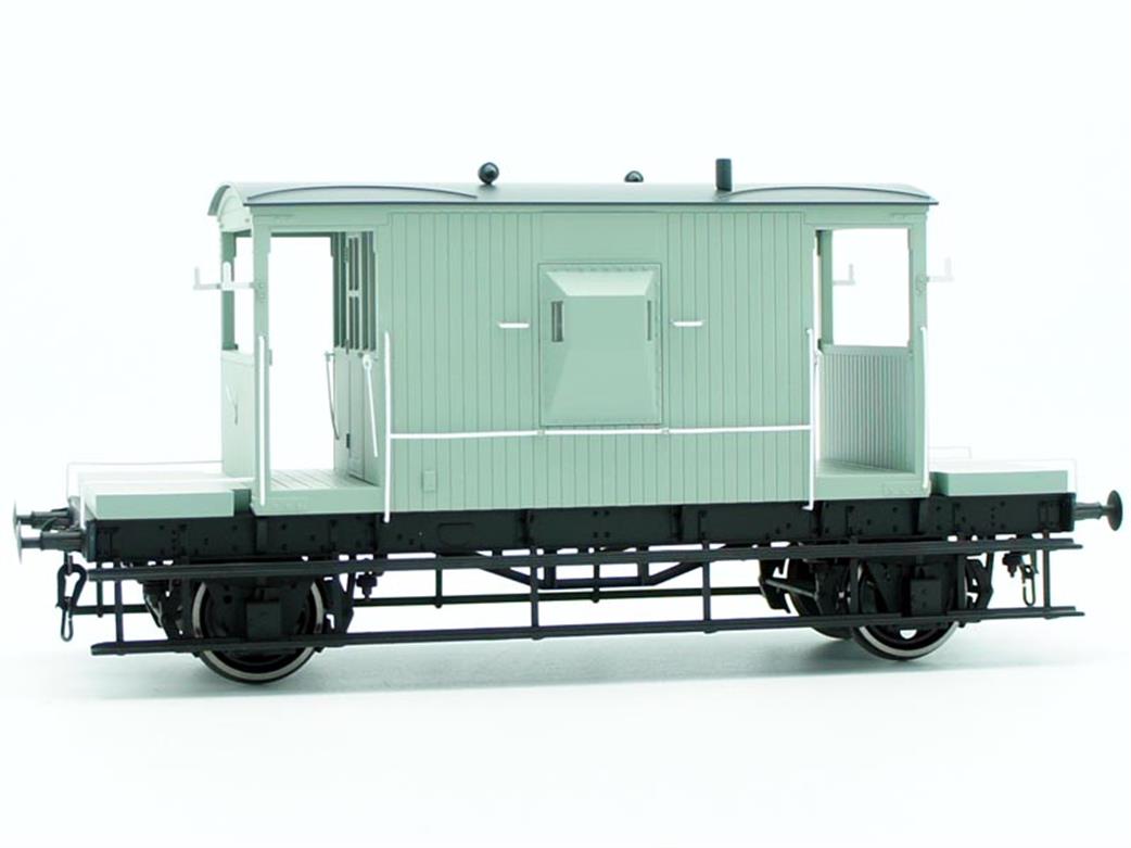 Dapol O Gauge 7F-200-026 BR Standard 20 Ton Goods Brake Van Grey UnNumbered RTR
