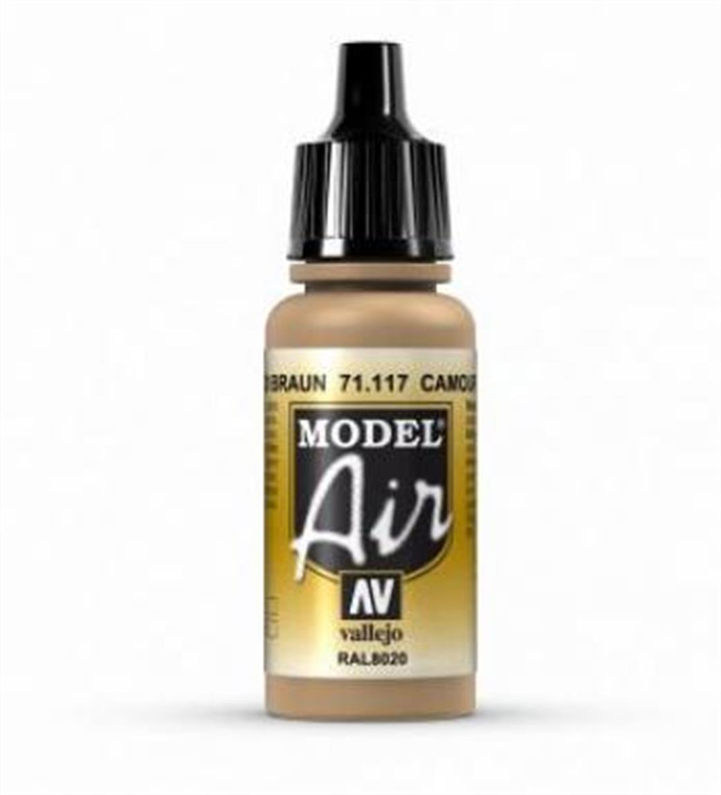 Vallejo 71117 117 Model Air Camouflage Brown Acrylic Paint Airbrush 