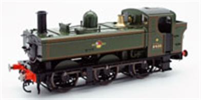 Finely detailed O gauge model of GWR 64xx class 'auto pannier' 6439 finished in British Railways lined green livery livery with the later lion holding wheel crest.This Dapol model is a new run of models from the Lionheart Trains range being produced with DC, DCC and DCC Sound options.Please note - Sound fitted models are produced to order and subject to availability of decoders etc.