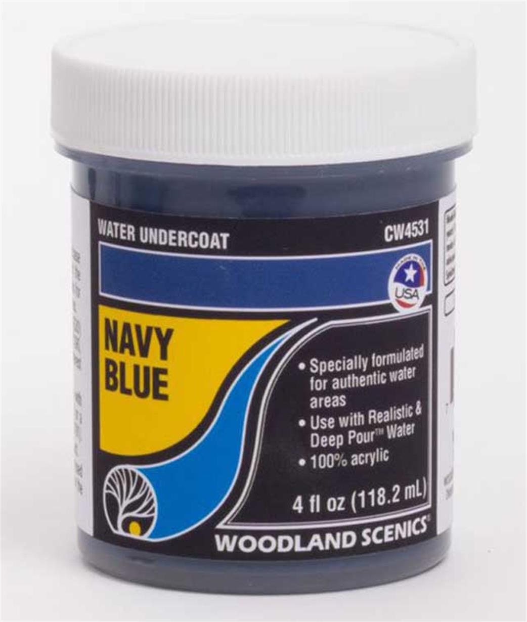 Woodland Scenics CW4531 Navy Blue Water Undercoat