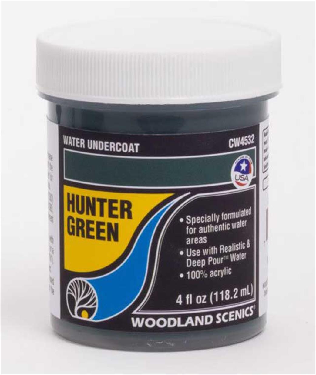 Woodland Scenics CW4532 Hunter Green Water Undercoat