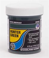 Woodland Scenics CW4532 Water Undercoat - Hunter GreenSeal your base and add colour all at once! Specially formulated to represent authentic colours on the Forel-Ule Scale, Water Undercoat lays a base for creating dark depths to shallow shorelines, and underwater scenes for any aquatic ecosystem. Create customized colours by mixing Water Undercoat together.Further information and demonstration videos can be found on Woodland Scenics website.