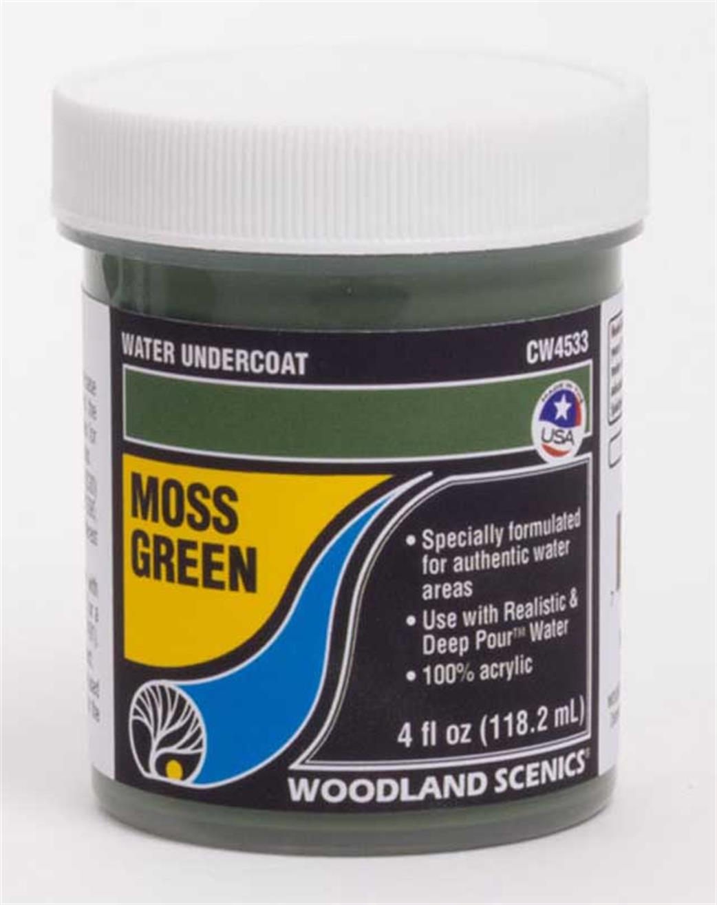 Woodland Scenics CW4533 Moss Green Water Undercoat