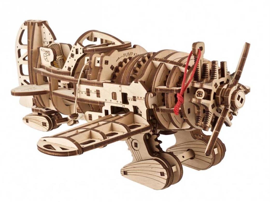 Ugears 70183 Mad Hornet Motorised Model AIrcraft Wood Kit