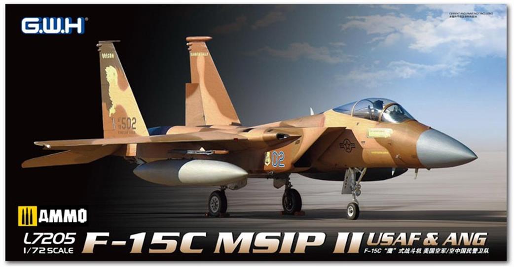 Great Wall Hobby L7205 US Airforce F-15C MSIP 11 USAF And ANG Plastic Kit 1/72