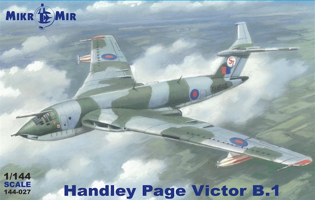 MikrMir 144-027 Victor B.1 RAF Tanker Plastic Kit 1/144