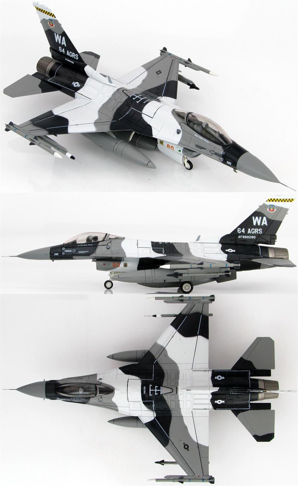 Hobby Master 1/72 HA3845 Lockheed F-16C Block 32 Fighting Falcon 86-0280, 64 AGRS Commander, 2012
