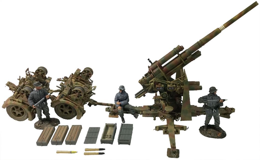 WBritain 25059 German 88mm Flak 36 14 Piece Set Limited to 300 1/30